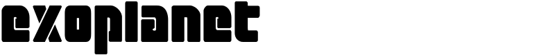 Exoplanet Font