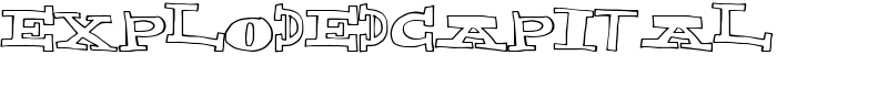 ExplodedCapital Font