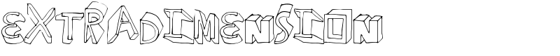 ExtraDimension Font