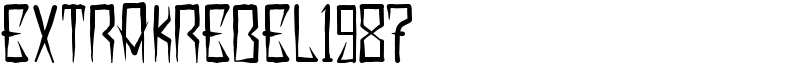 EXTRAKREBEL1987 Font