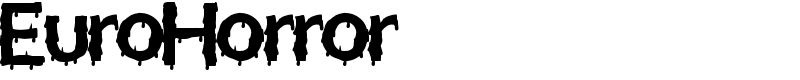 EuroHorror Font