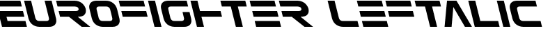 Eurofighter Leftalic Font