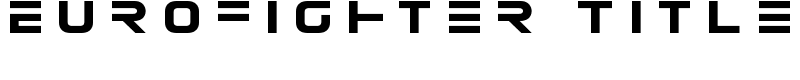 Eurofighter Title Font