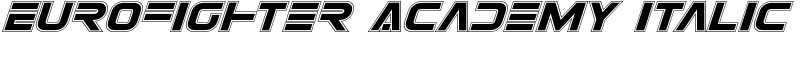 Eurofighter Academy Italic Font