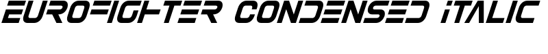 Eurofighter Condensed Italic Font