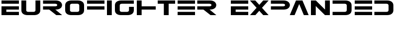 Eurofighter Expanded Font