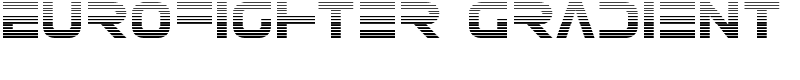 Eurofighter Gradient Font