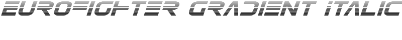 Eurofighter Gradient Italic Font