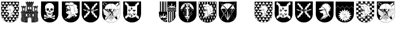Spanish Army Shields Font