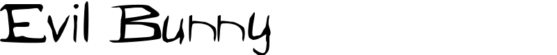 Evil Bunny Font