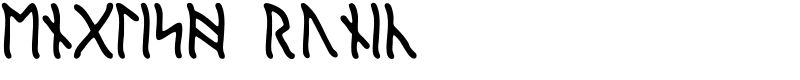 English Runic Font