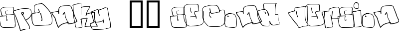 spanky  20 second version Font