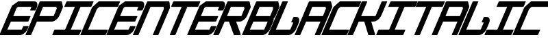 EpicenterBlackItalic Font