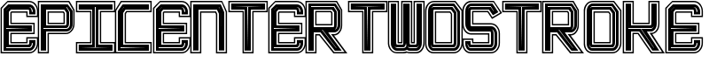 EpicenterTwoStroke Font