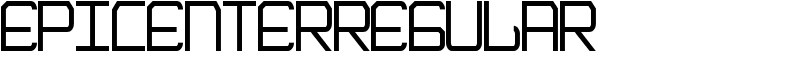 EpicenterRegular Font