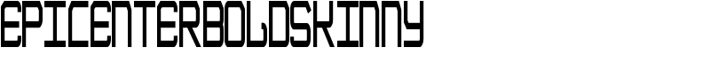 EpicenterBoldSkinny Font