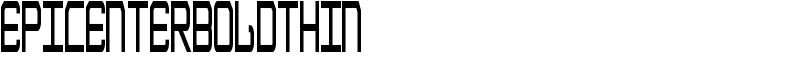 EpicenterBoldThin Font