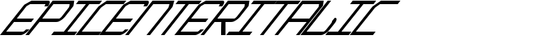 EpicenterItalic Font