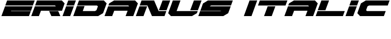 Eridanus Italic Font