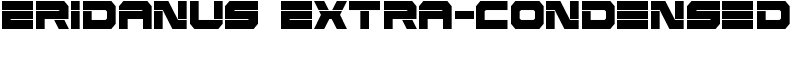 Eridanus Extra-Condensed Font