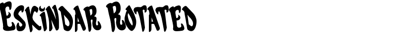 Eskindar Rotated Font