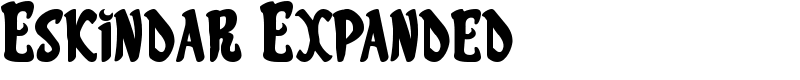 Eskindar Expanded Font