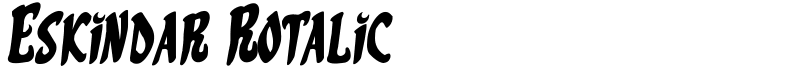 Eskindar Rotalic Font