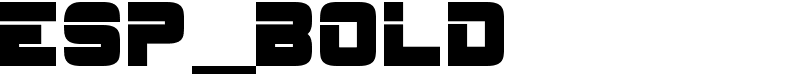 ESP_Bold Font