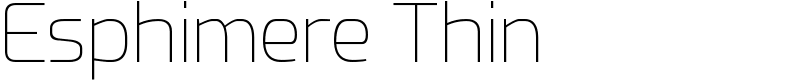 Esphimere Thin Font