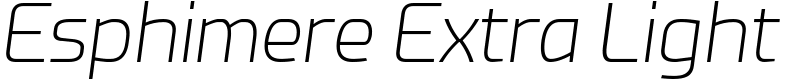 Esphimere Extra Light Font