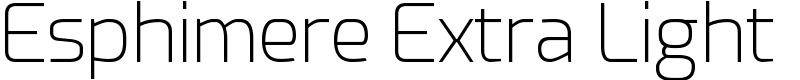 Esphimere Extra Light Font
