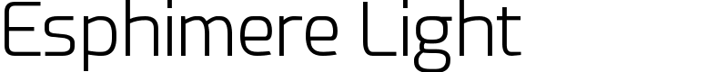 Esphimere Light Font