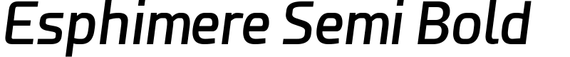 Esphimere Semi Bold Font