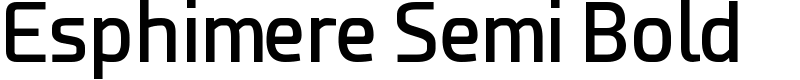 Esphimere Semi Bold Font