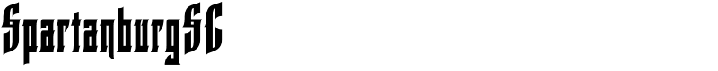 SpartanburgSC Font