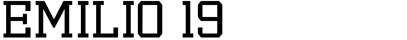 Emilio 19 Font