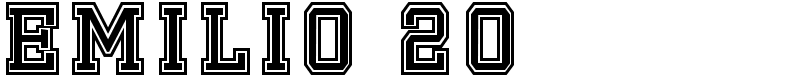 Emilio 20 Font