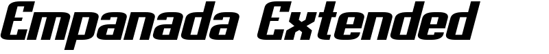 Empanada Extended Font
