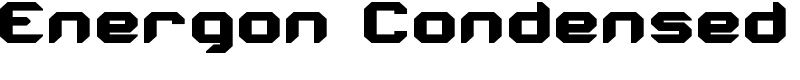 Energon Condensed Font