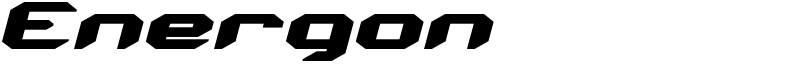 Energon Font
