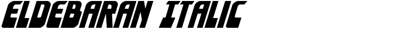Eldebaran Italic Font