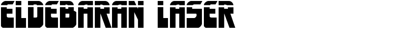Eldebaran Laser Font