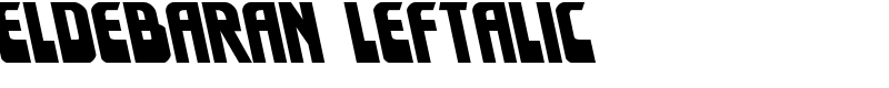 Eldebaran Leftalic Font