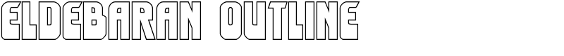Eldebaran Outline Font