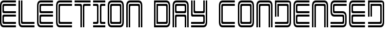 Election Day Condensed Font