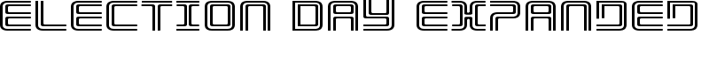 Election Day Expanded Font