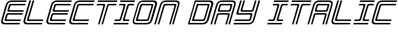 Election Day Italic Font