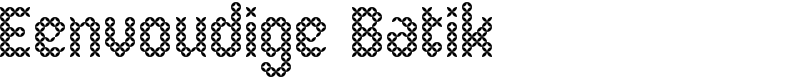 Eenvoudige Batik  Font