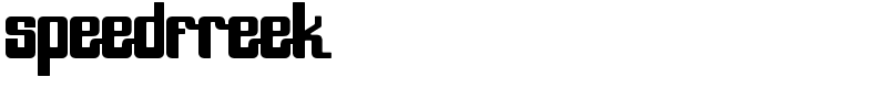 SpeedFreek Font