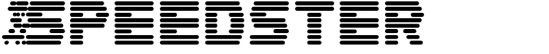 Speedster Font